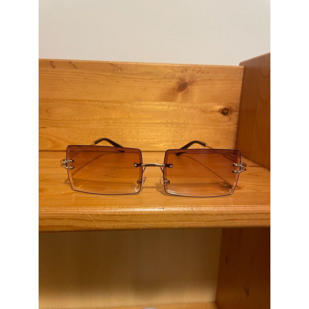 🤎 Brown Rectangle Frame Sunglasses